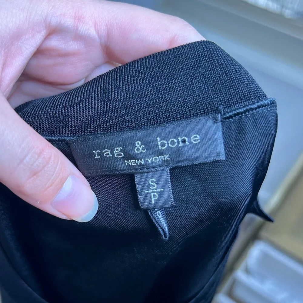 rag & bone Black Short Sleeve Crew Tee - Picture 9 of 10